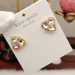 Kate Spade green crystal stud earrings